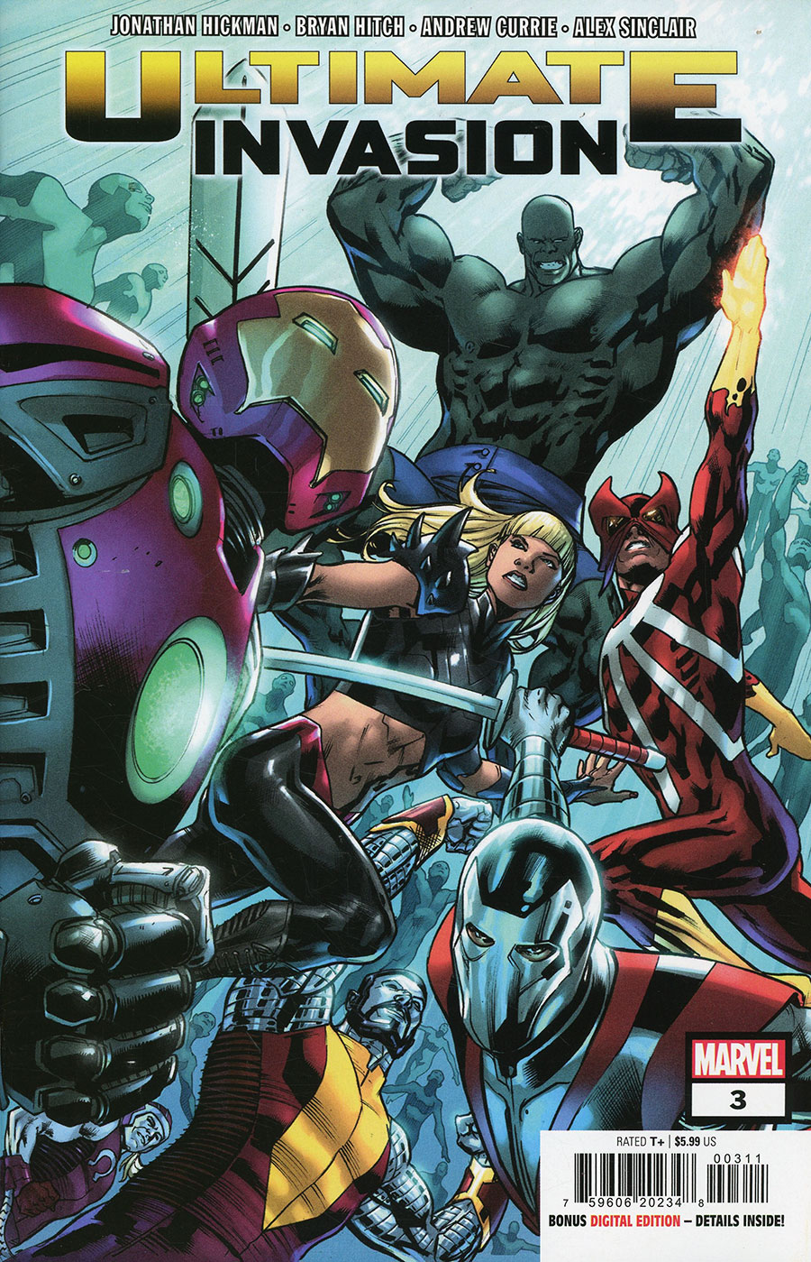 Ultimate Invasion #3 Cover A Regular Bryan Hitch Cover