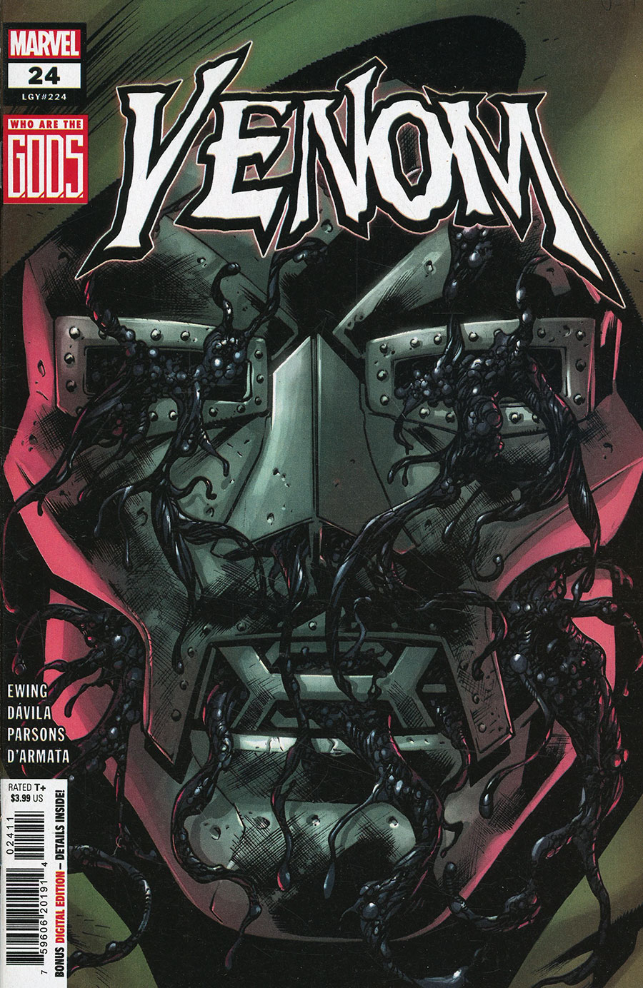 Venom Vol 5 #24 Cover A Regular Bryan Hitch Cover (G.O.D.S. Tie-In)
