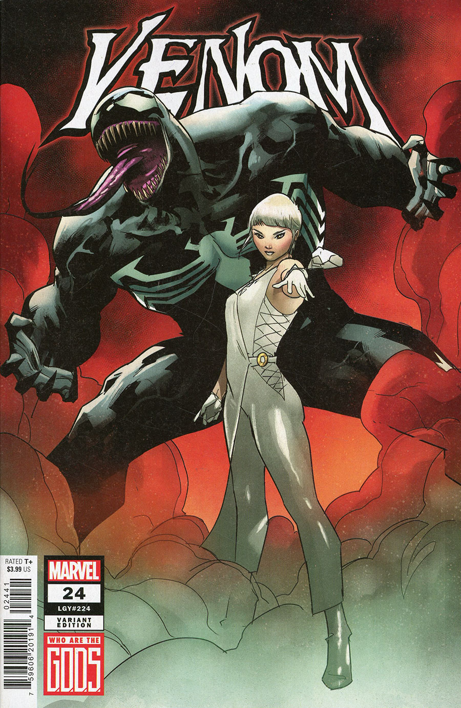 Venom Vol 5 #24 Cover B Variant Jan Bazaldua G.O.D.S. Cover (G.O.D.S. Tie-In)