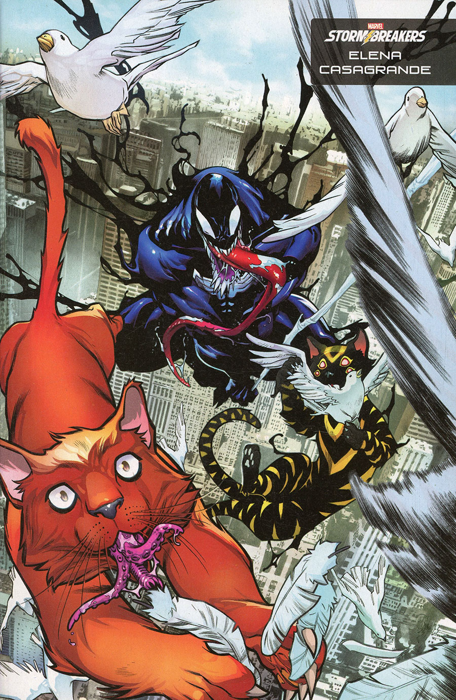 Venom Vol 5 #24 Cover D Variant Elena Casagrande Stormbreakers Cover (G.O.D.S. Tie-In)