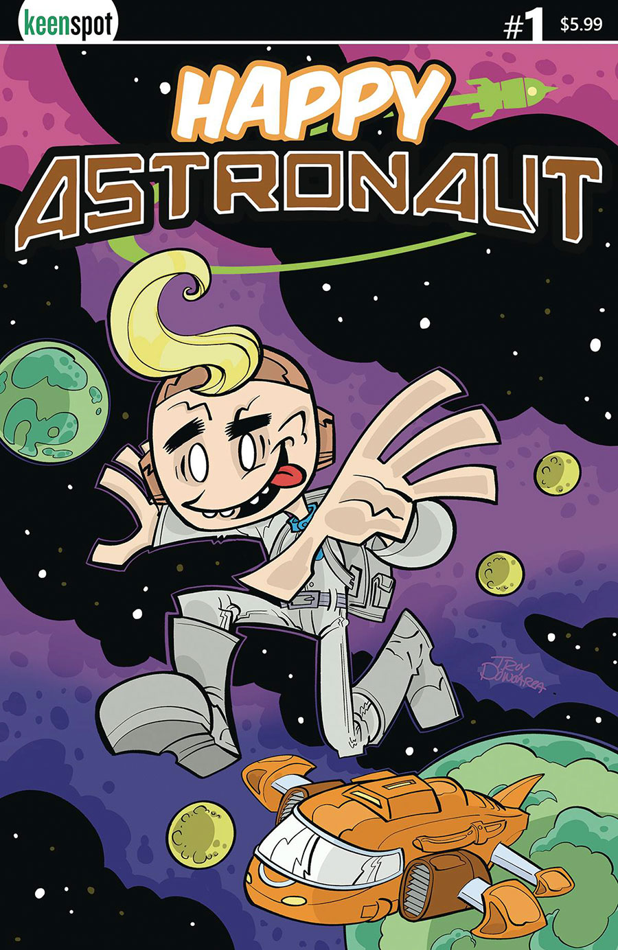 Happy Astronaut #1 Cover B Variant Troy Dongarra Cover