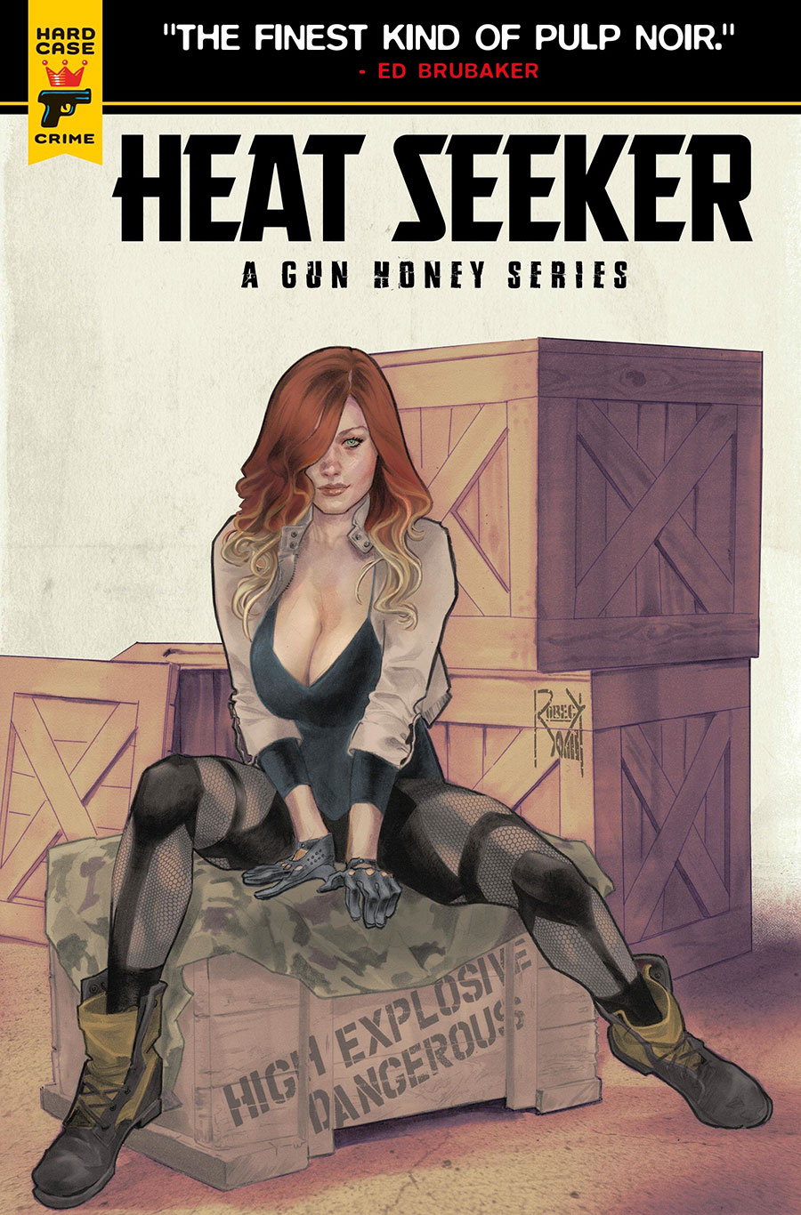 Hard Case Crime Heat Seeker A Gun Honey Series #3 Cover B Variant Thaddeus Robeck Cover