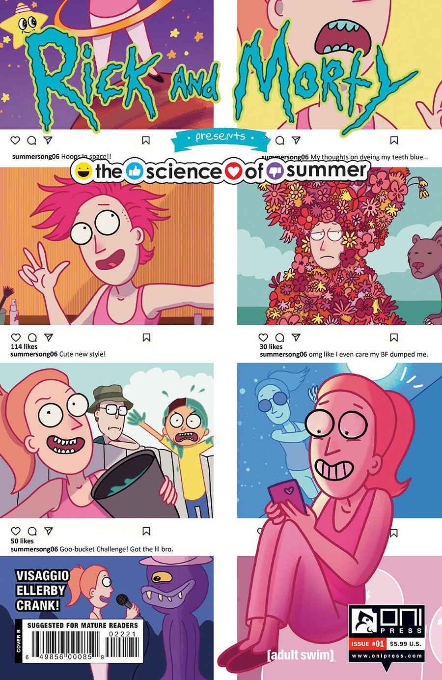 Rick And Morty Presents Science Of Summer #1 (One Shot) Cover B Variant Gina Allnatt Cover