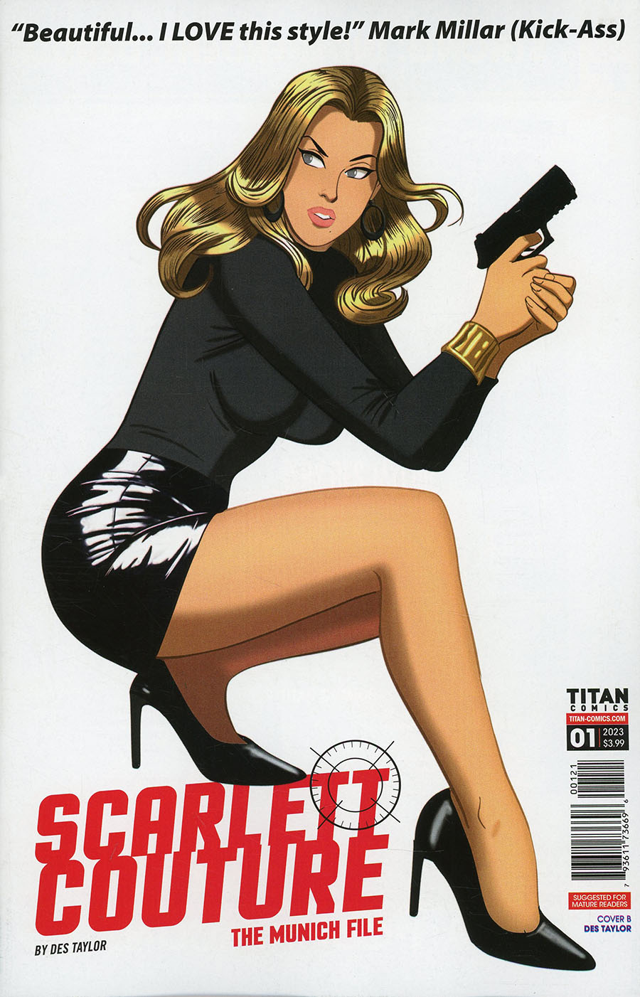 Scarlett Couture Munich File #1 Cover B Variant Des Taylor Cover