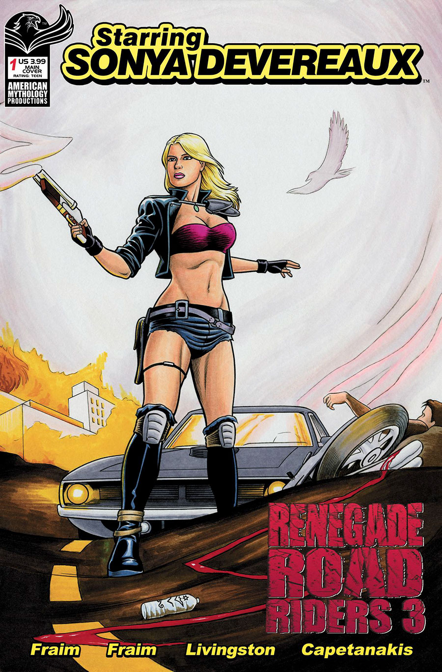 Starring Sonya Devereaux Renegade Road Riders 3 #1 Cover B Variant Brendon Fraim & Brian Fraim Parody Cover