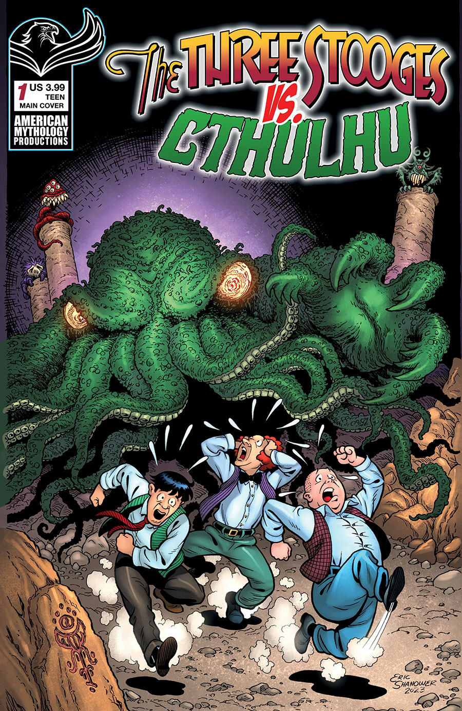 Three Stooges vs Cthulhu #1 Cover A Regular Eric Shanower Cover