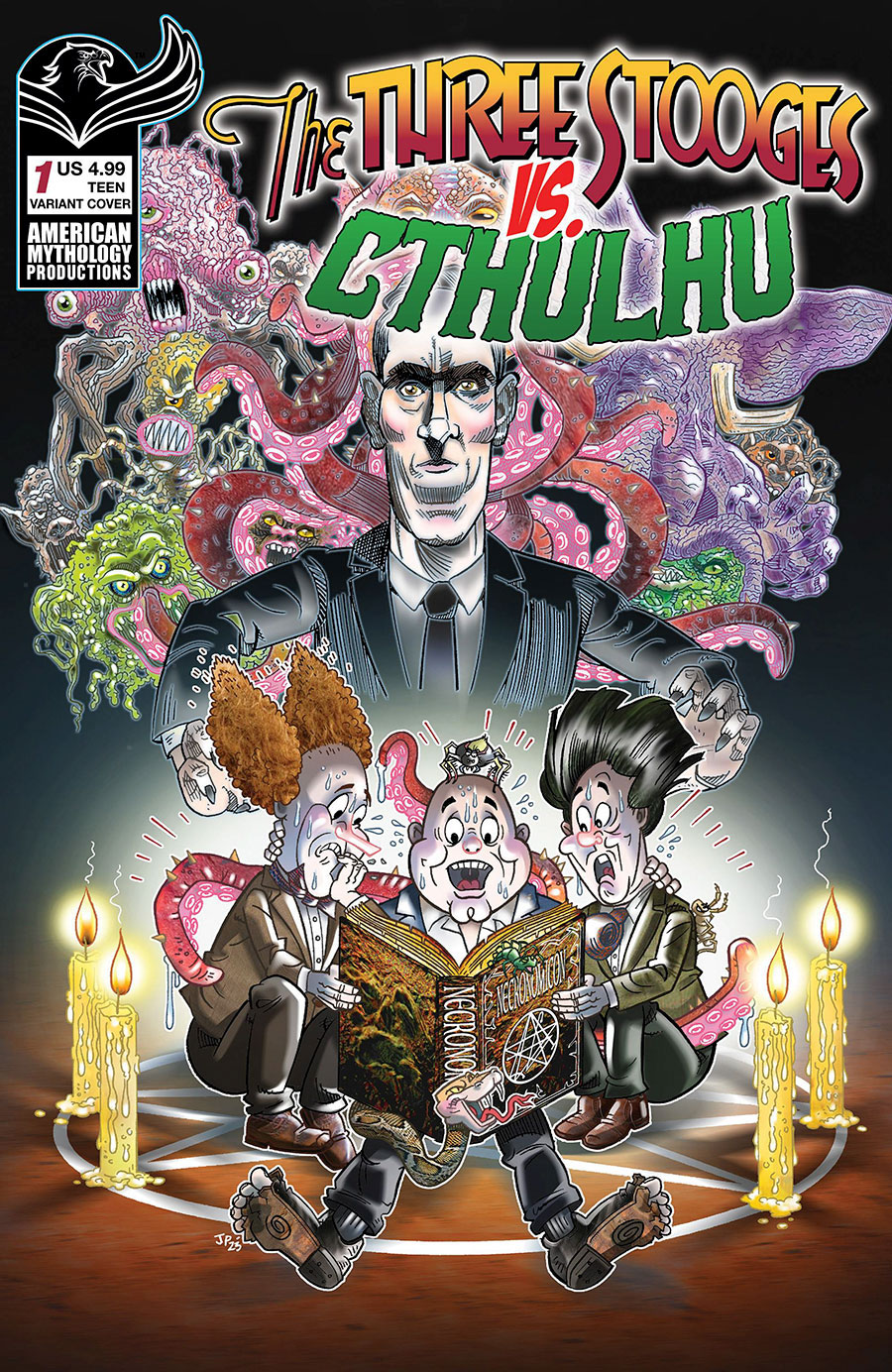 Three Stooges vs Cthulhu #1 Cover B Variant Jorge Pacheco Cover