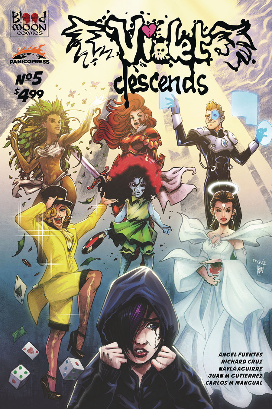 Violet Descends #5 Cover A Regular Ivy Beth Gladstone & Roger Cruz Falcon Cover