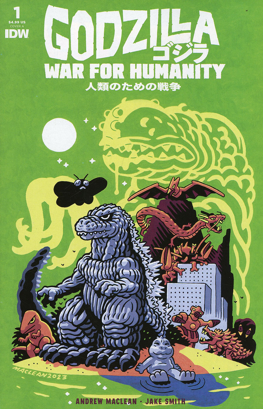 Godzilla War For Humanity #1 Cover A Regular Andrew MacLean Cover