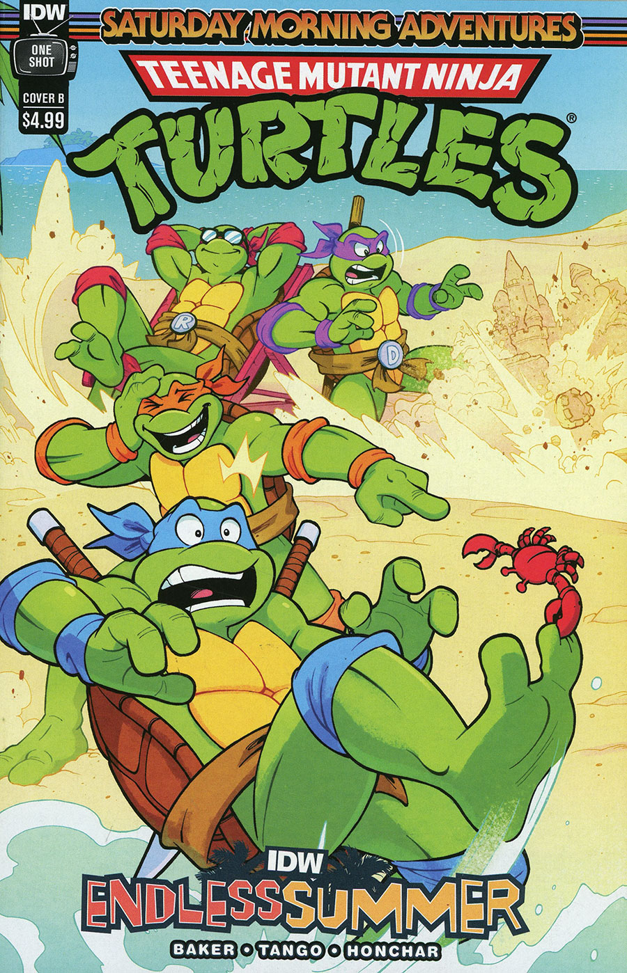 IDW Endless Summer Teenage Mutant Ninja Turtles Saturday Morning Adventures #1 (One Shot) Cover B Variant Jack Lawrence Cover