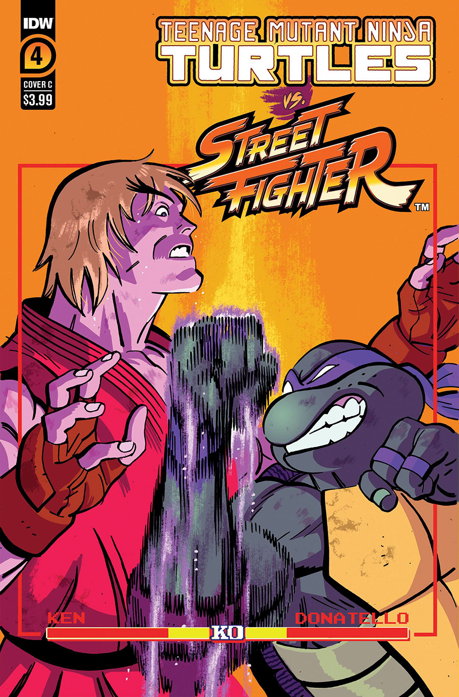 Teenage Mutant Ninja Turtles vs Street Fighter #4 Cover C Variant Tom Reilly Cover