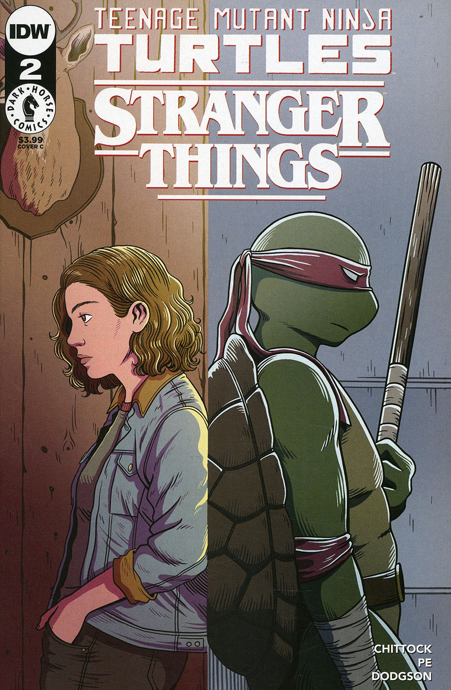 Teenage Mutant Ninja Turtles x Stranger Things #2 Cover C Variant Jenn Woodall Cover