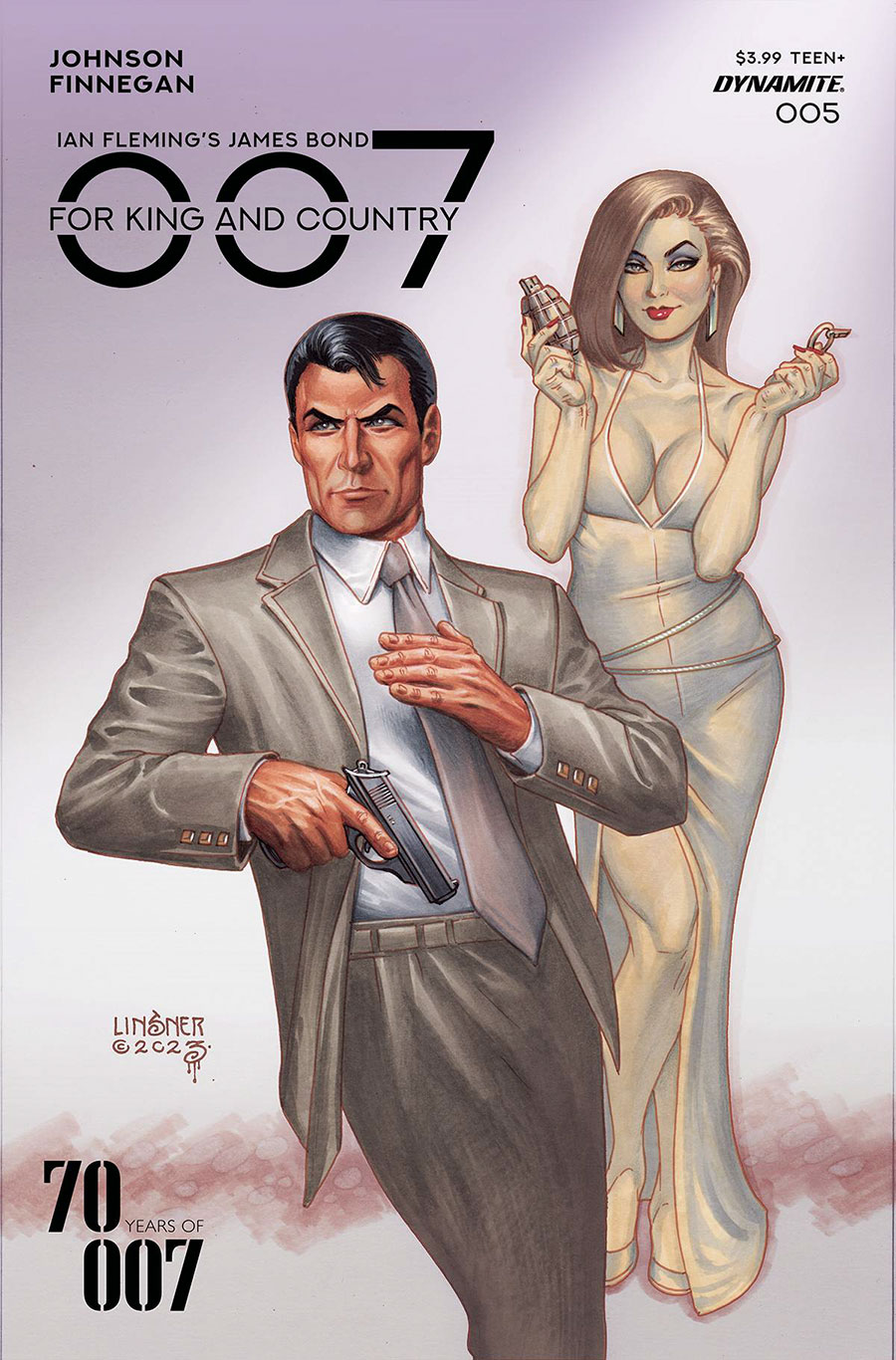 007 For King And Country #5 Cover A Regular Joseph Michael Linsner Cover
