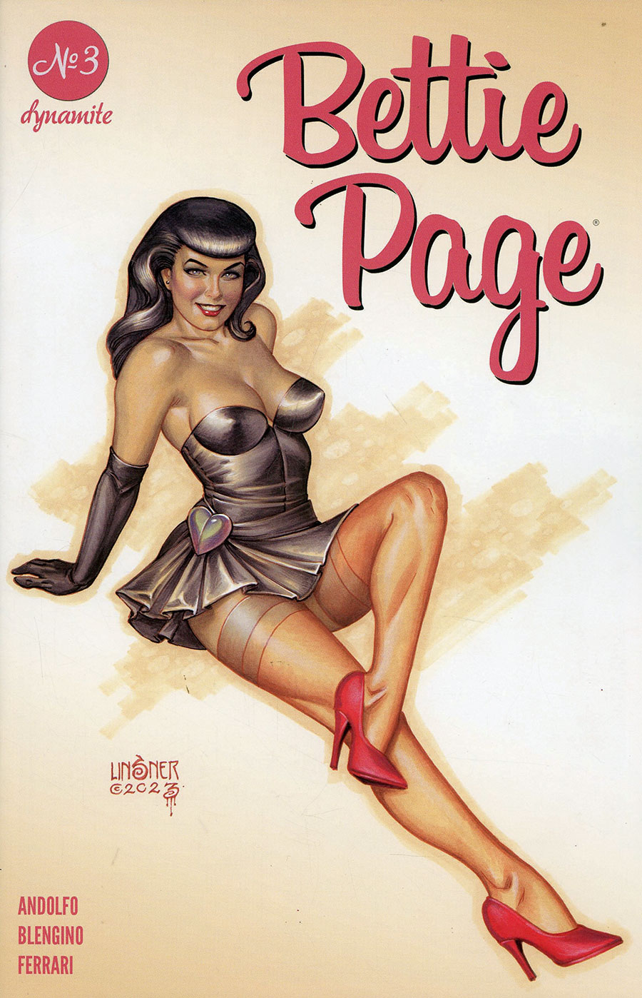 Bettie Page Vol 4 #3 Cover A Regular Joseph Michael Linsner Cover