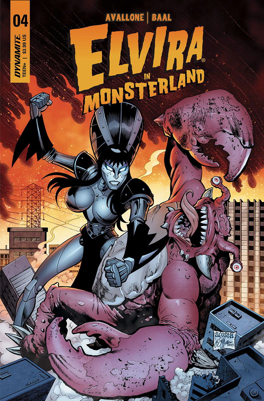 Elvira In Monsterland #4 Cover A Regular Dave Acosta Cover