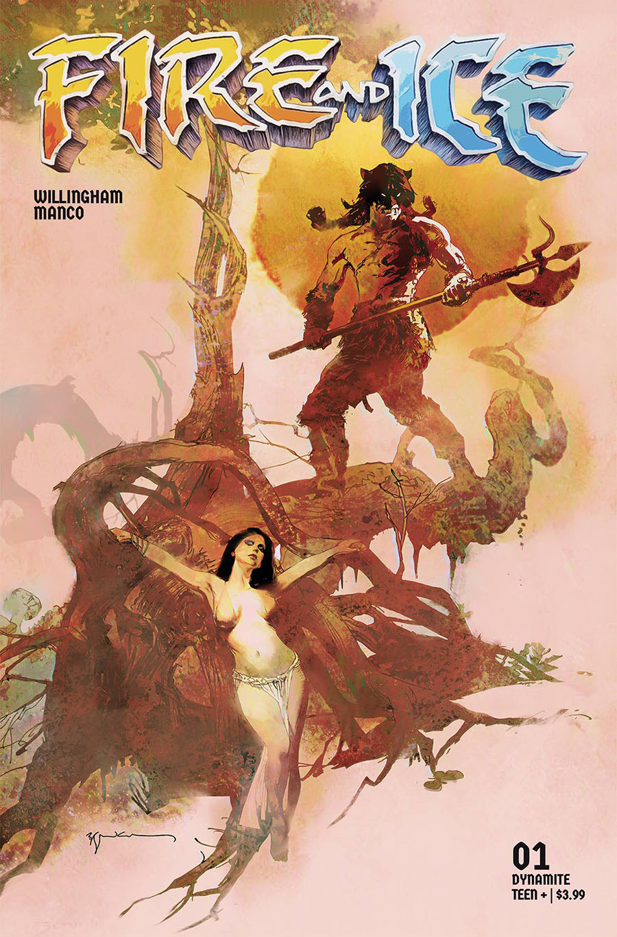 Fire And Ice #1 Cover A Regular Bill Sienkiewicz Cover
