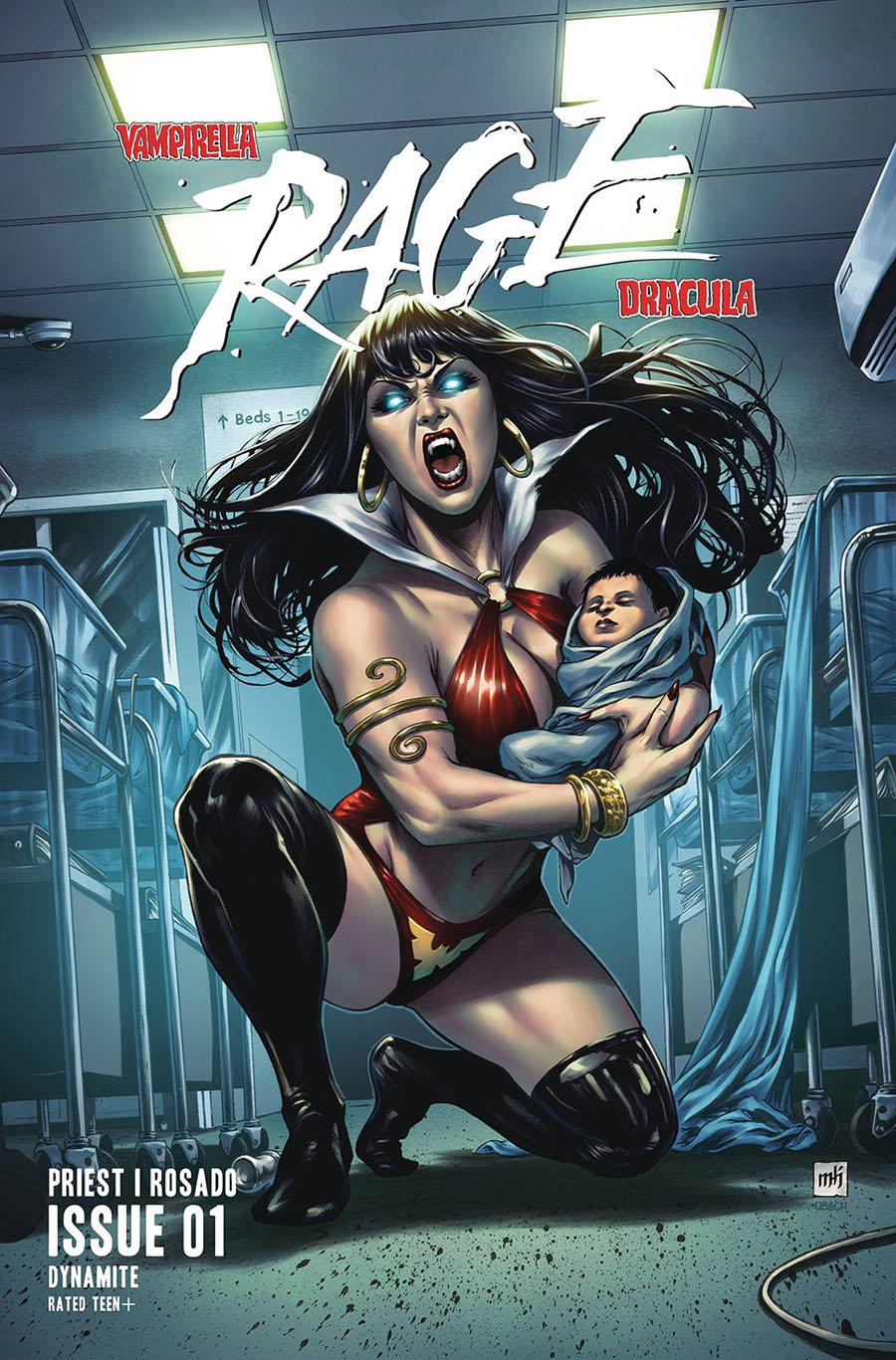 Vampirella Dracula Rage #1 Cover C Variant Mike Krome Cover