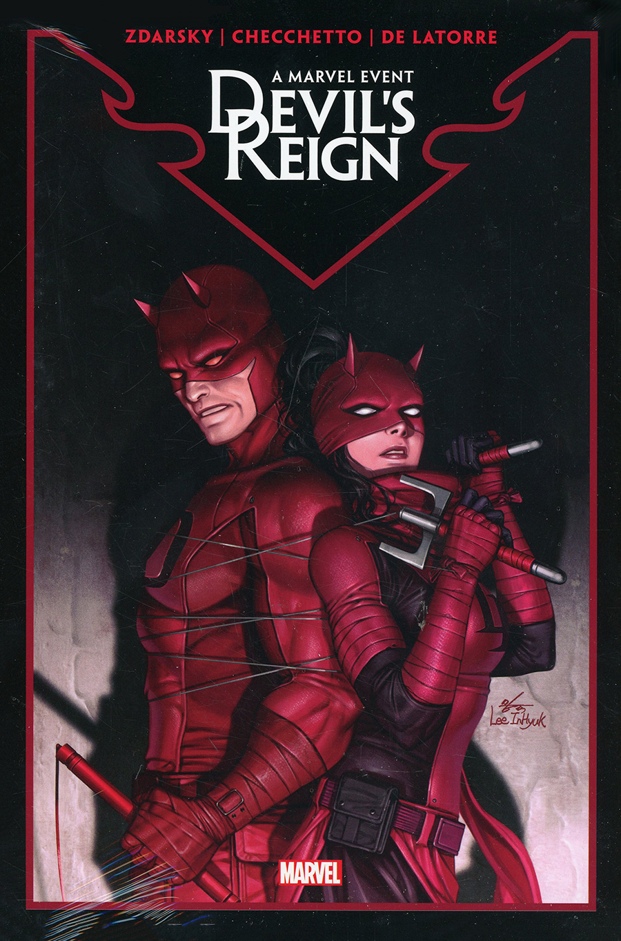 Devils Reign Omnibus HC Direct Market Inhyuk Lee Variant Cover