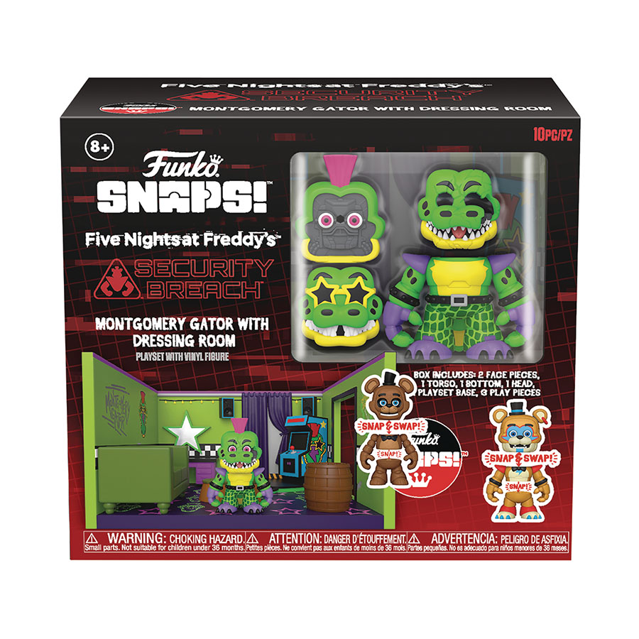 Five Nights At Freddys Snap Gators Room Playset