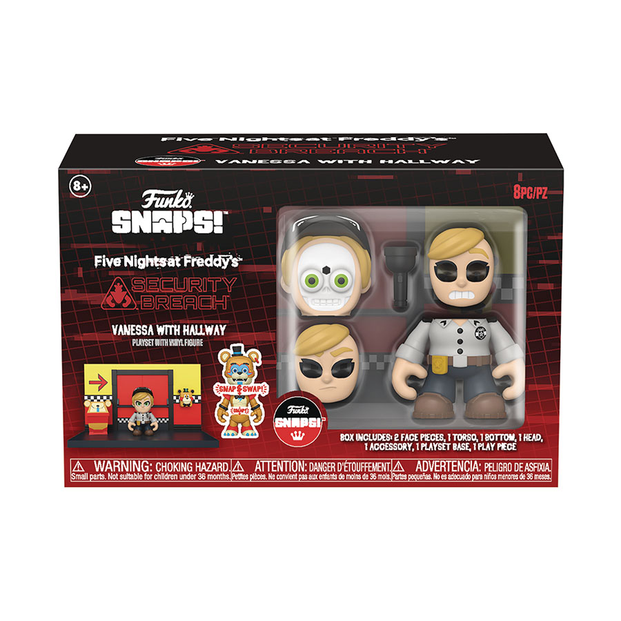 Five Nights At Freddys Snap Hallway With Vanessa Playset
