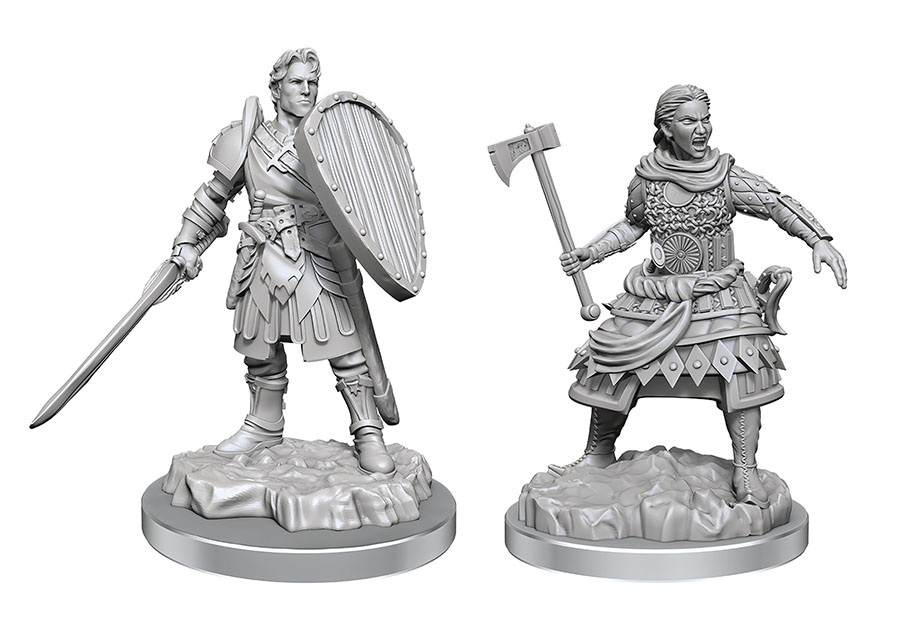 Dungeons & Dragons Nolzurs Marvelous Miniature - Human Fighters