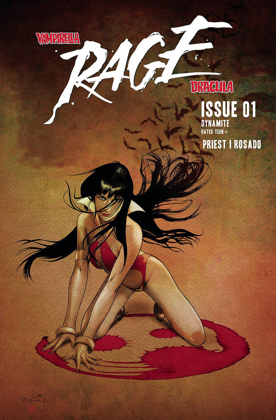 Vampirella Dracula Rage #1 Cover G Incentive Ergun Gunduz Variant Cover