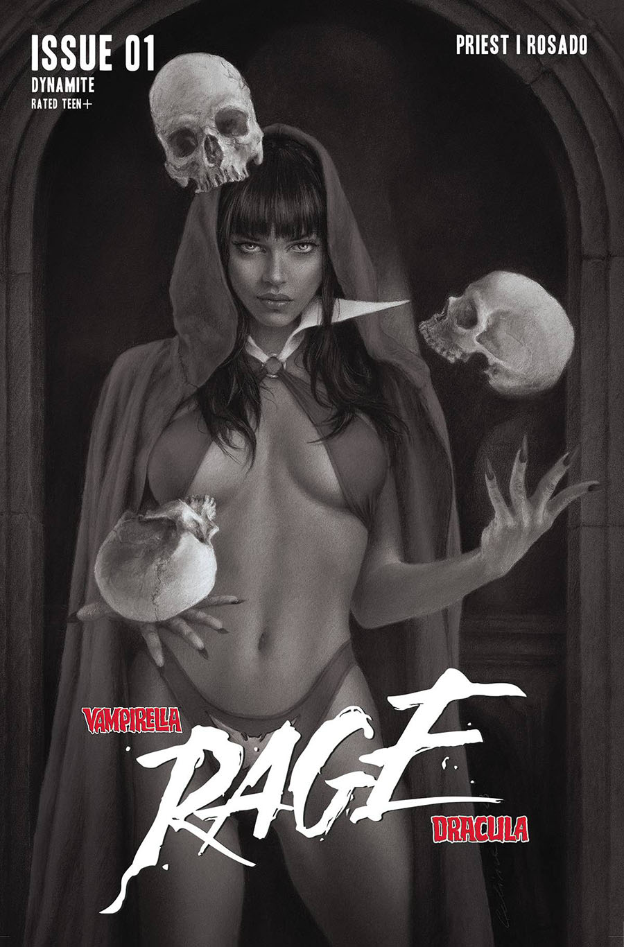 Vampirella Dracula Rage #1 Cover J Incentive Celina Line Art Cover