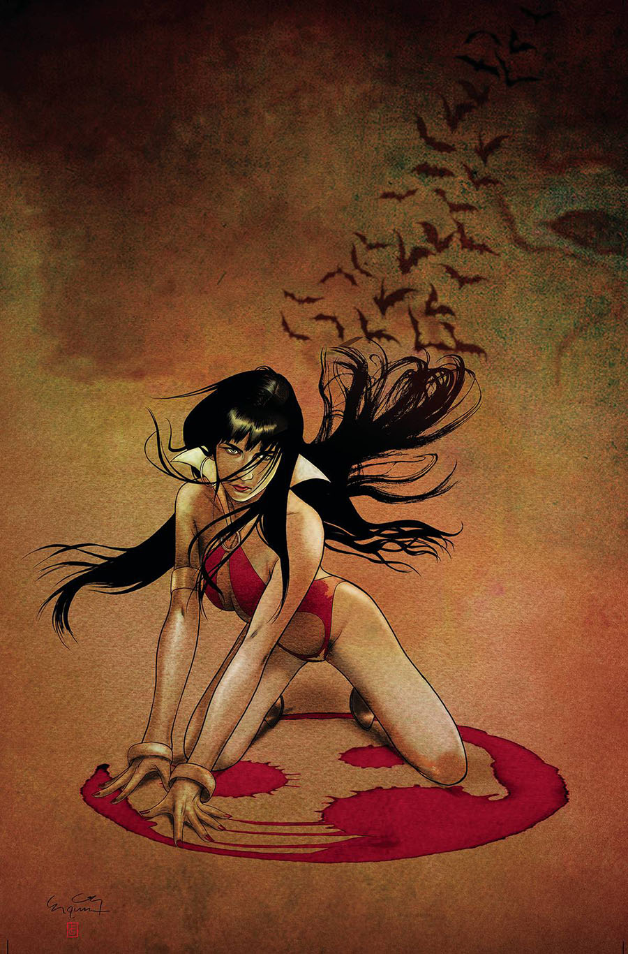Vampirella Dracula Rage #1 Cover P Incentive Ergun Gunduz Virgin Cover
