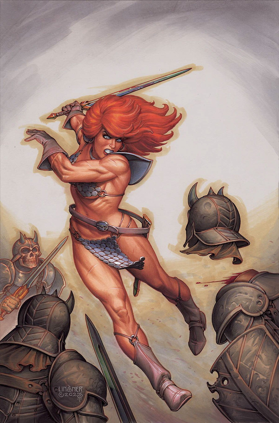 Red Sonja Vol 10 #2 Cover T Incentive Joseph Michael Linsner Virgin Cover