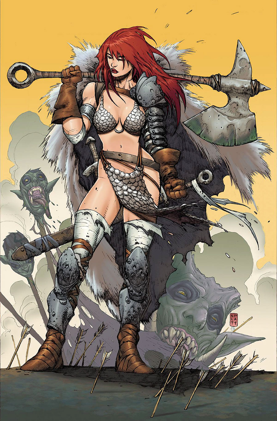 Red Sonja Vol 10 #2 Cover W Incentive Stephen Platt Virgin Cover