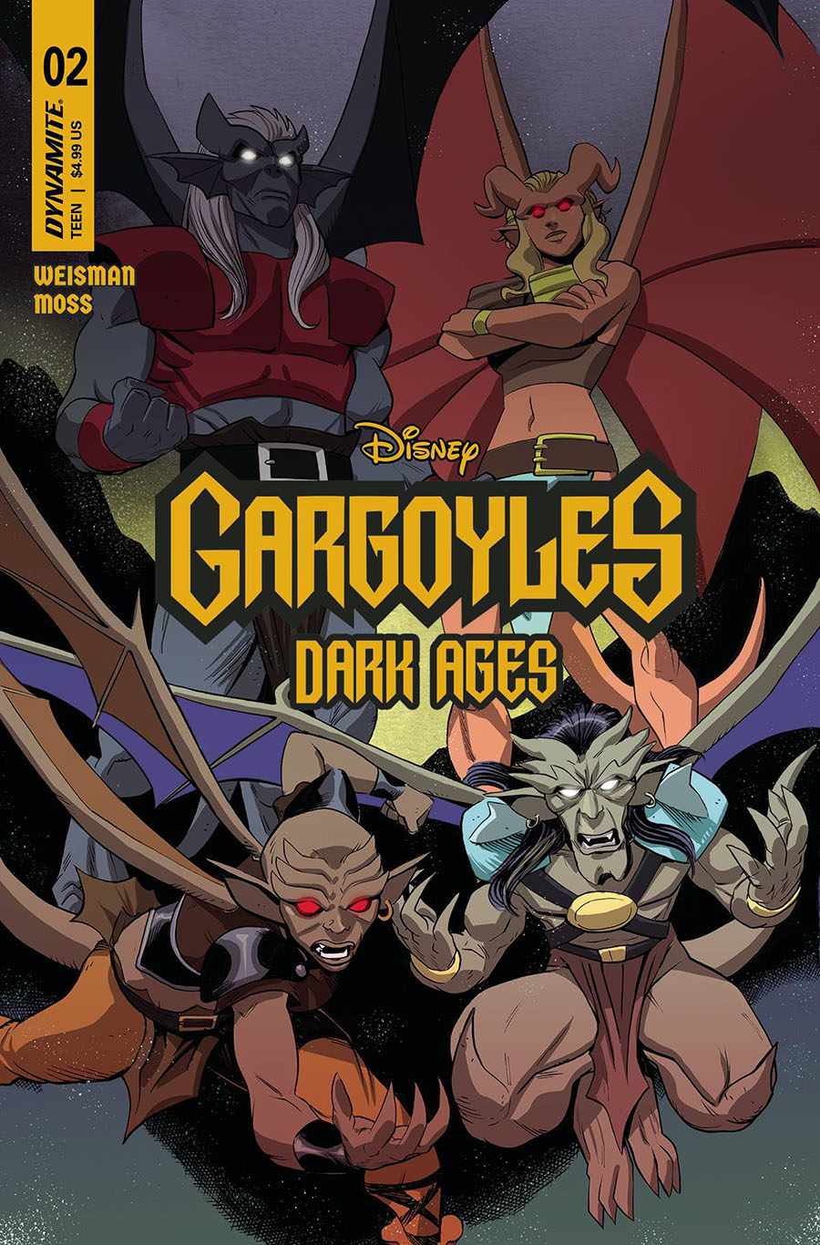 Gargoyles Dark Ages #2 Cover G Incentive Drew Moss Variant Cover