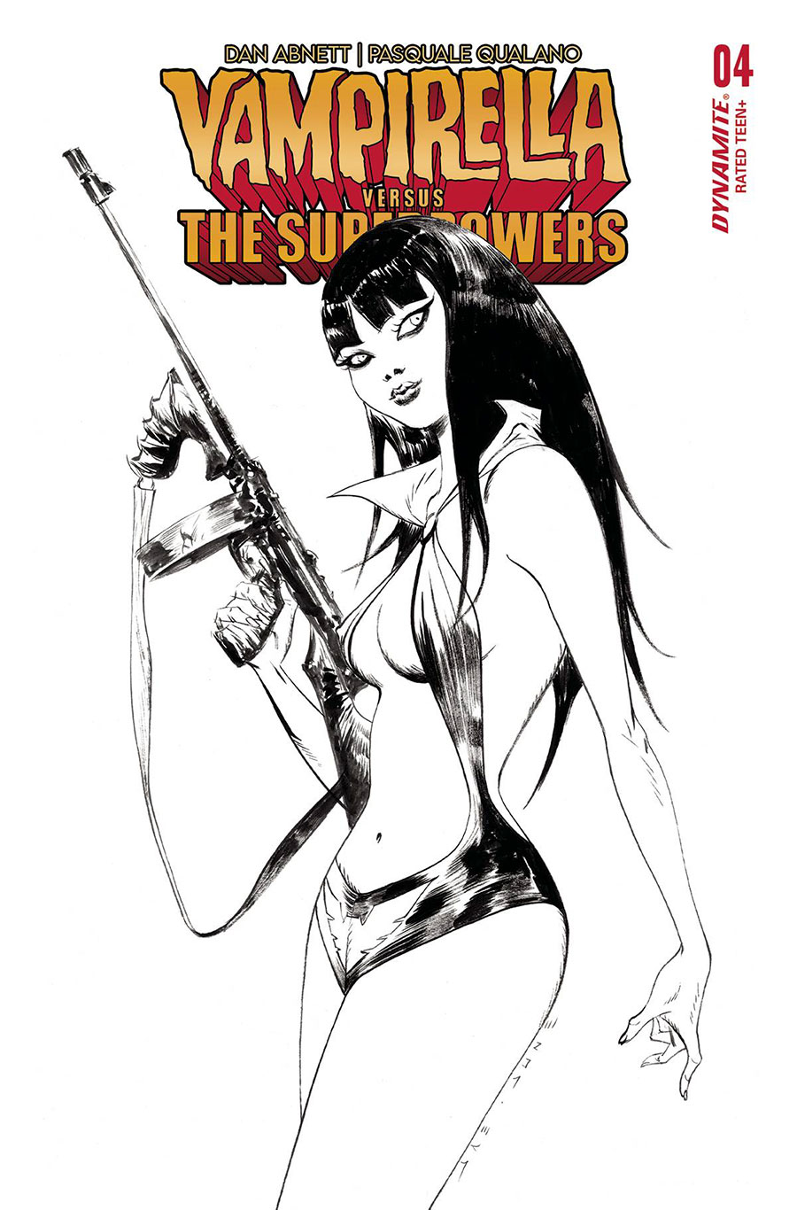 Vampirella vs The Superpowers #4 Cover G Incentive Jae Lee Black & White Cover