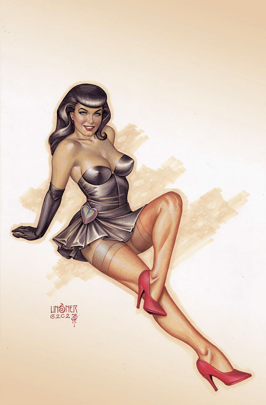 Bettie Page Vol 4 #3 Cover L Limited Edition Joseph Michael Linsner Virgin Cover