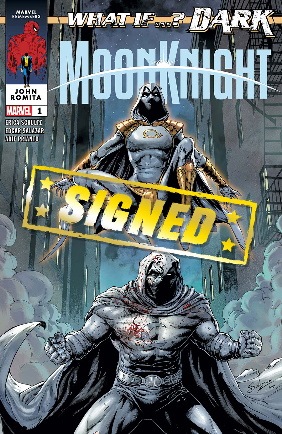 What If Dark Moon Knight #1 (One Shot) Cover E DF Silver Signature Series Signed By Erica Schultz