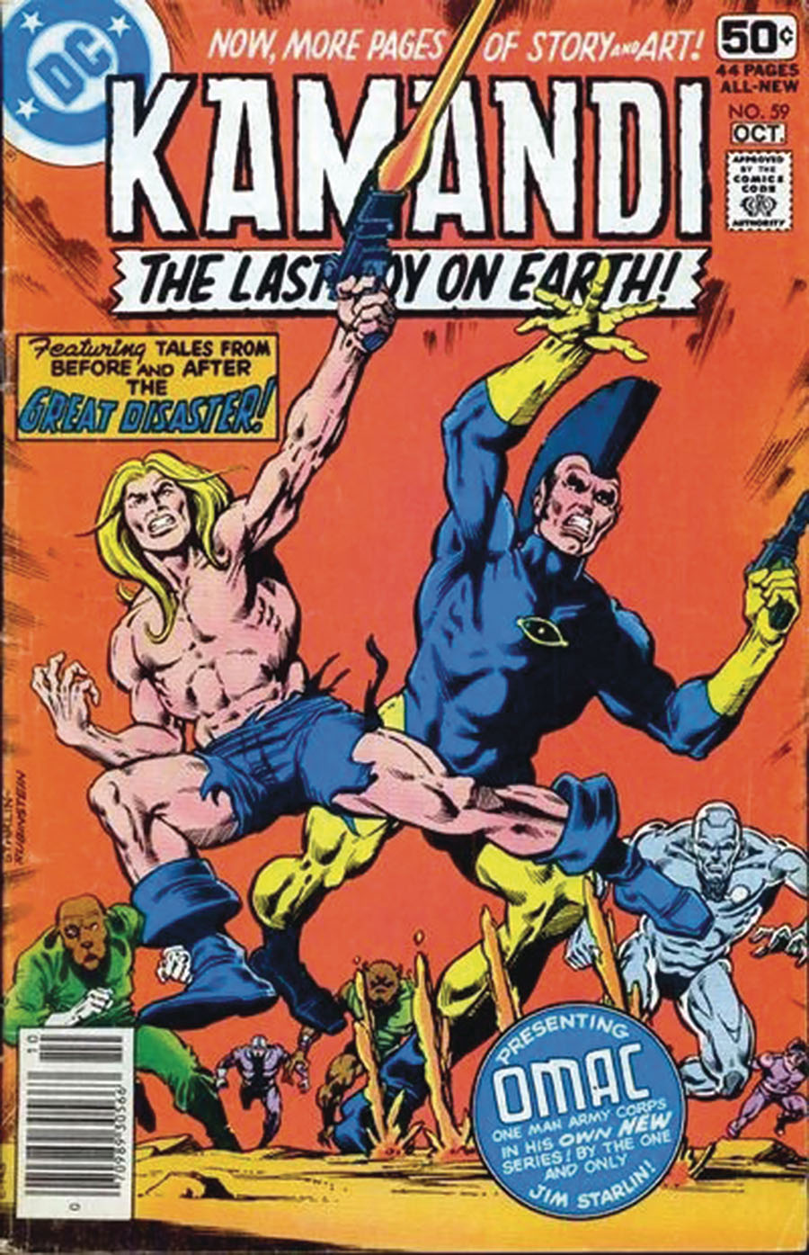 Kamandi The Last Boy On Earth #59 Cover B DF Jim Starlin Personal File Copy Signed By Jim Starlin