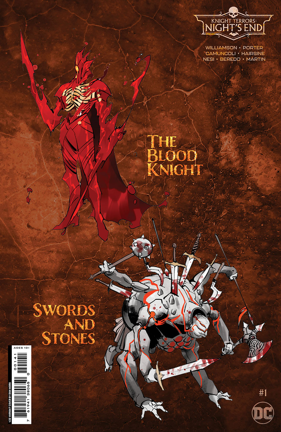 Knight Terrors Nights End #1 (One Shot) Cover E Incentive Dan Mora Card Stock Variant Cover