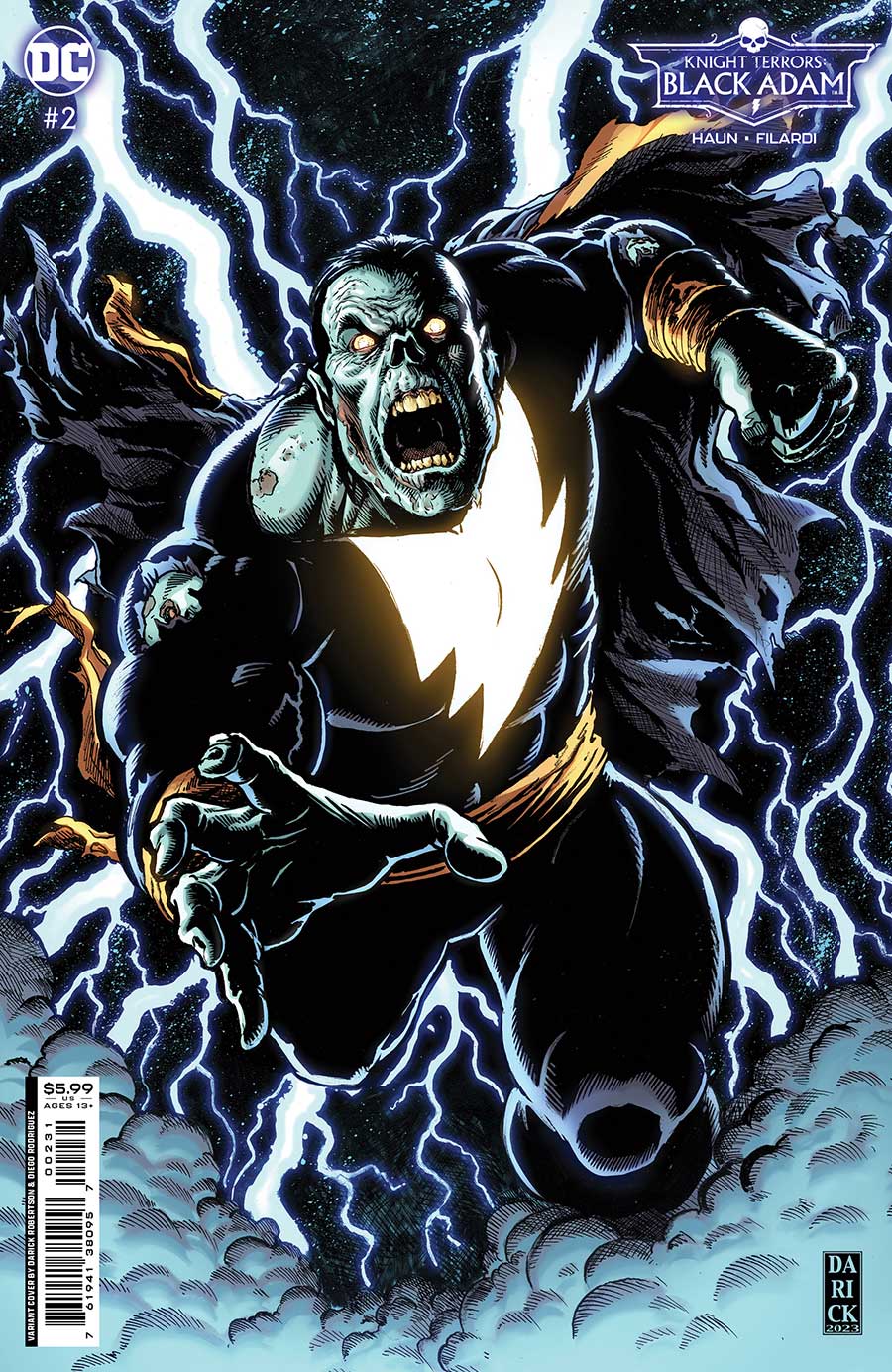 Knight Terrors Black Adam #2 Cover C Variant Darick Robertson Card Stock Cover