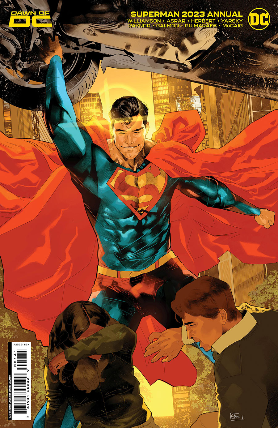Superman Vol 7 Annual 2023 #1 (One Shot) Cover E Incentive Edwin Galmon Card Stock Variant Cover