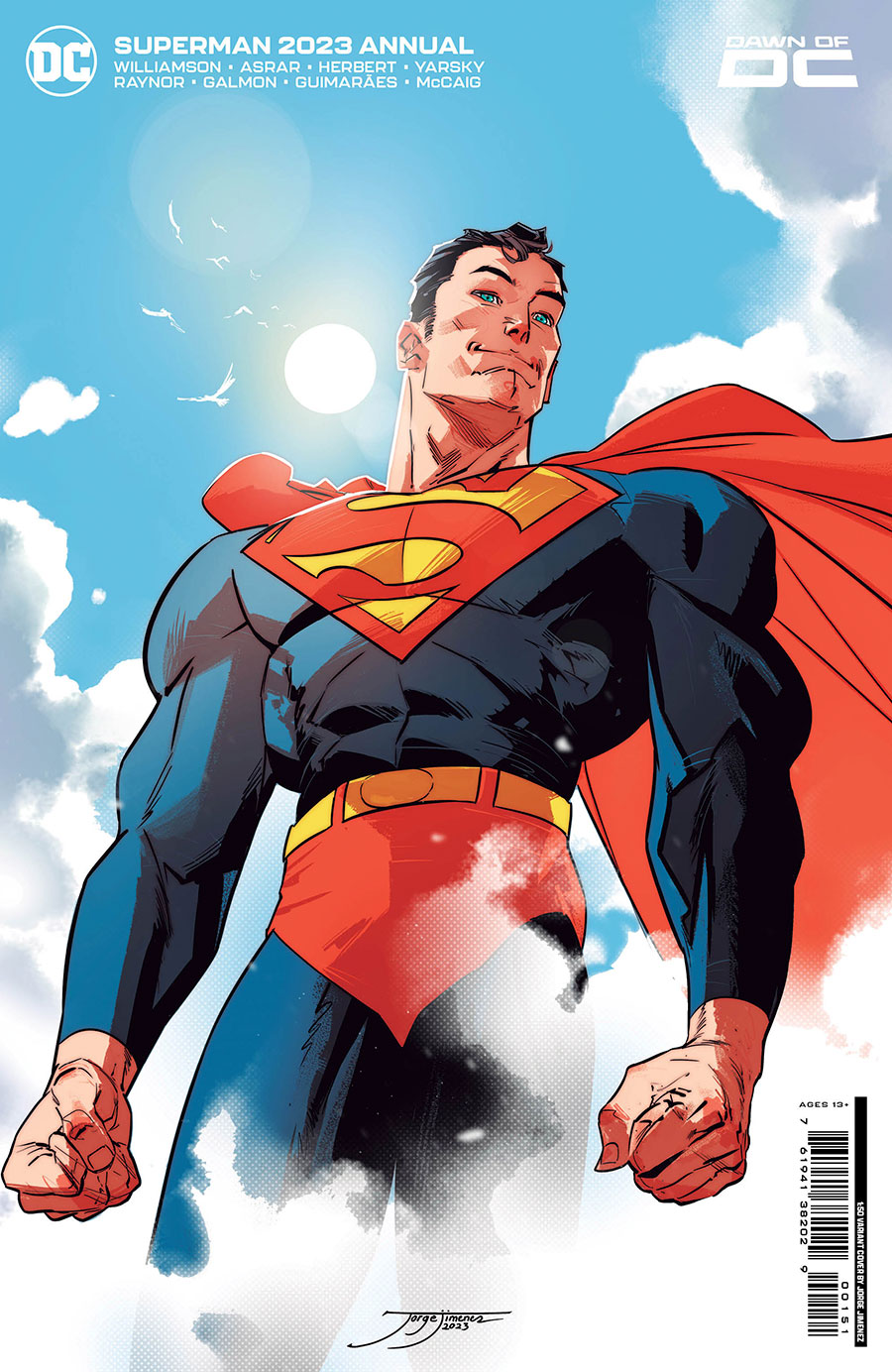 Superman Vol 7 Annual 2023 #1 (One Shot) Cover F Incentive Jorge Jimenez Card Stock Variant Cover