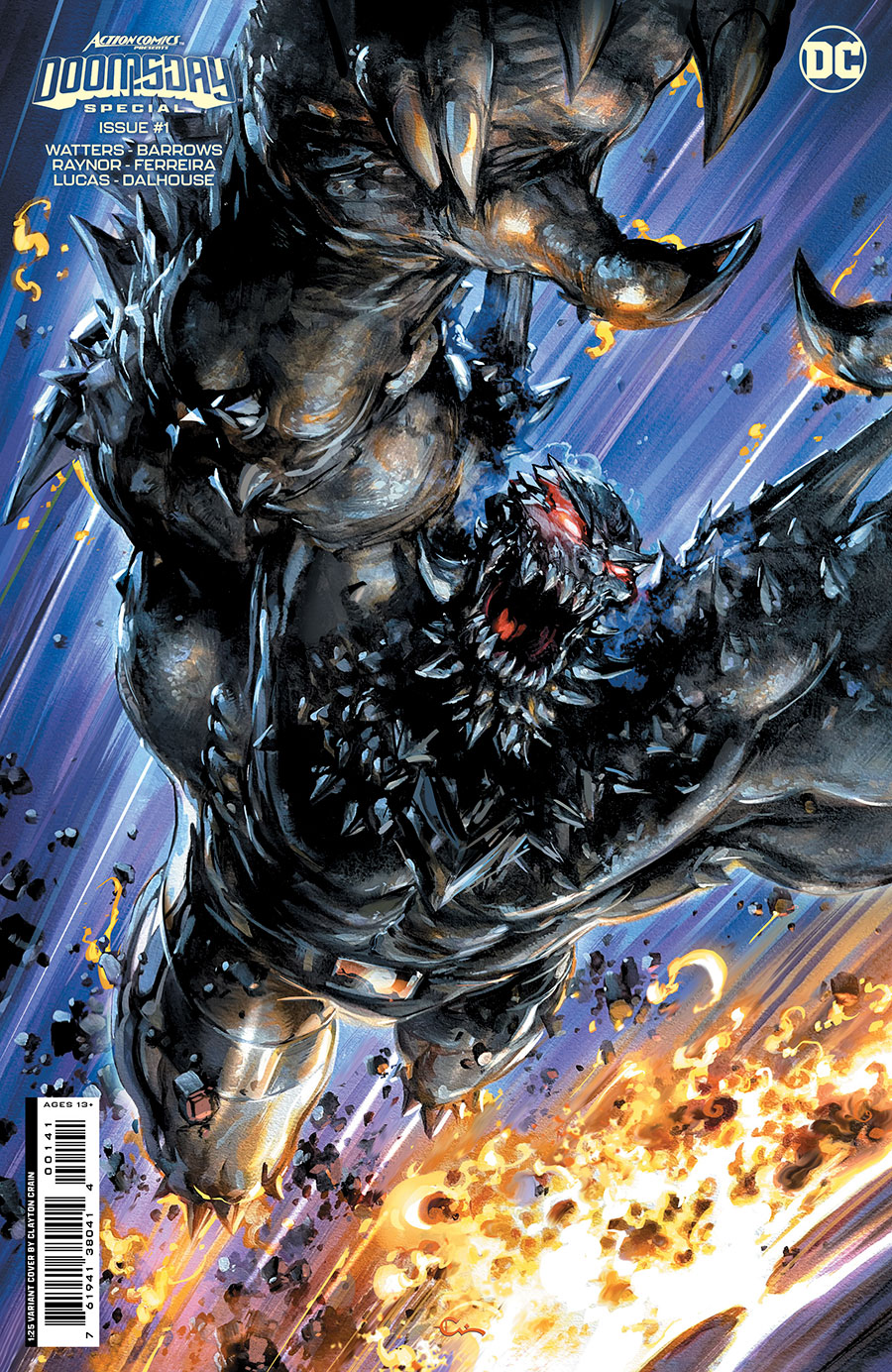Action Comics Presents Doomsday Special #1 (One Shot) Cover E Incentive Clayton Crain Card Stock Variant Cover