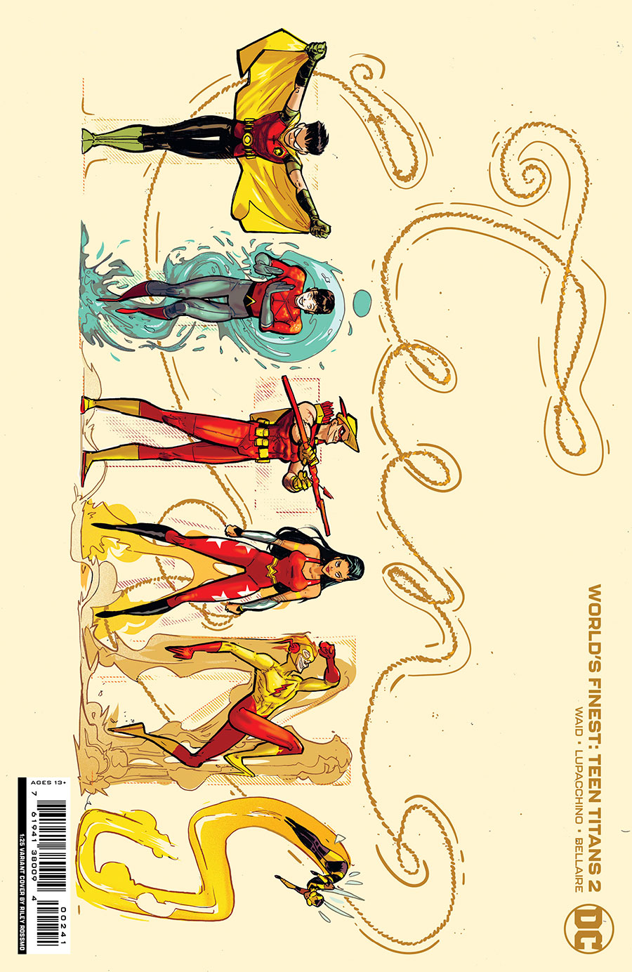 Worlds Finest Teen Titans #2 Cover E Incentive Riley Rossmo Card Stock Variant Cover