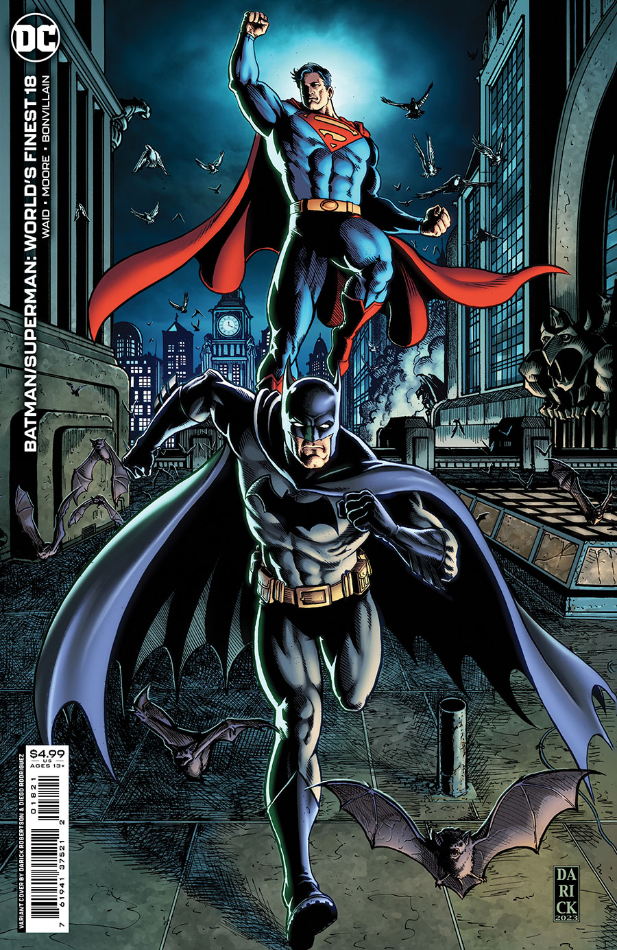 Batman Superman Worlds Finest #18 Cover B Variant Darick Robertson & Diego Rodriguez Card Stock Cover
