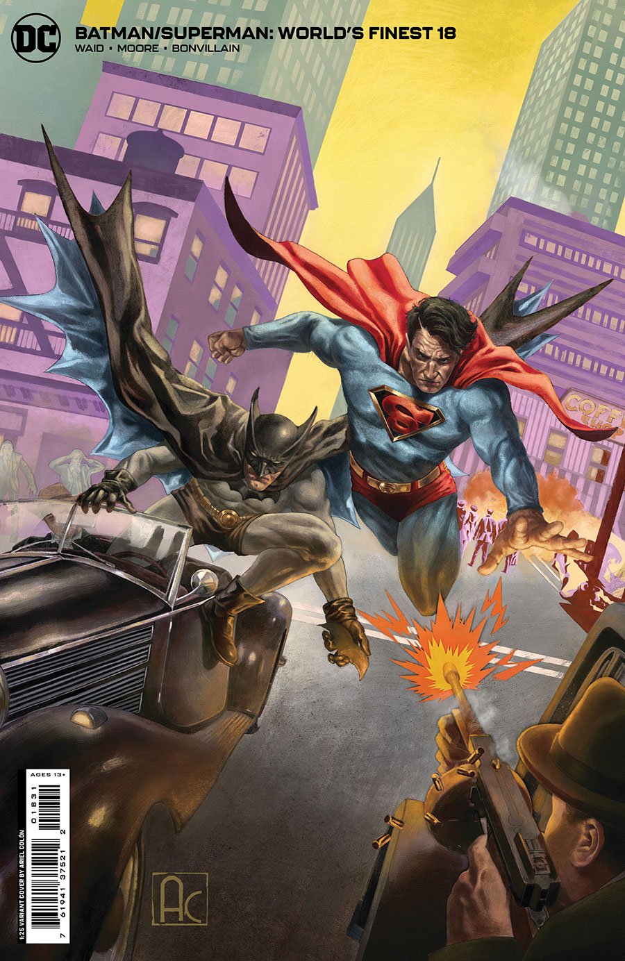 Batman Superman Worlds Finest #18 Cover E Incentive Ariel Colon Card Stock Variant Cover