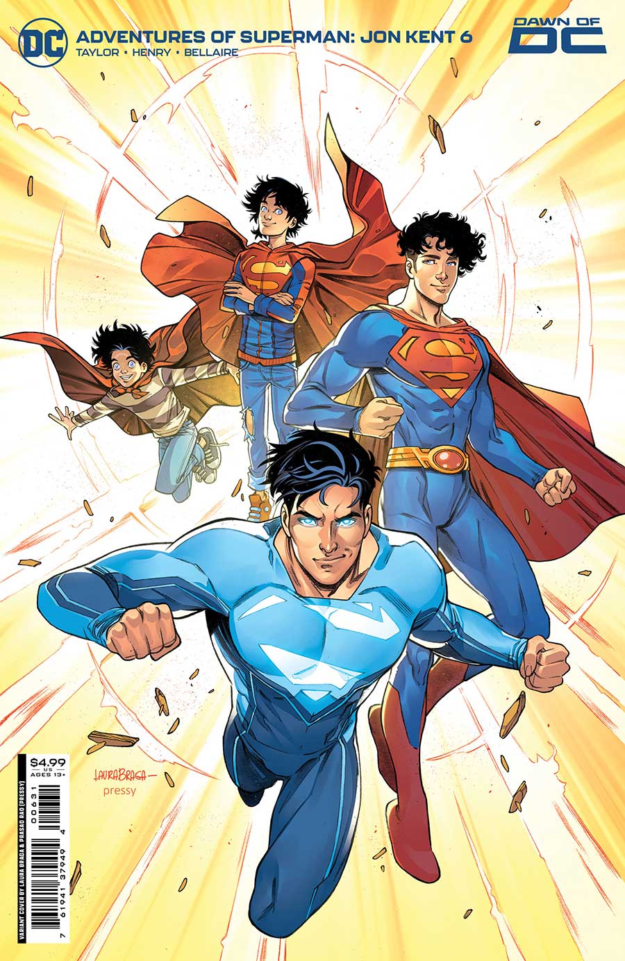 Adventures Of Superman Jon Kent #6 Cover C Variant Laura Braga Card Stock Cover