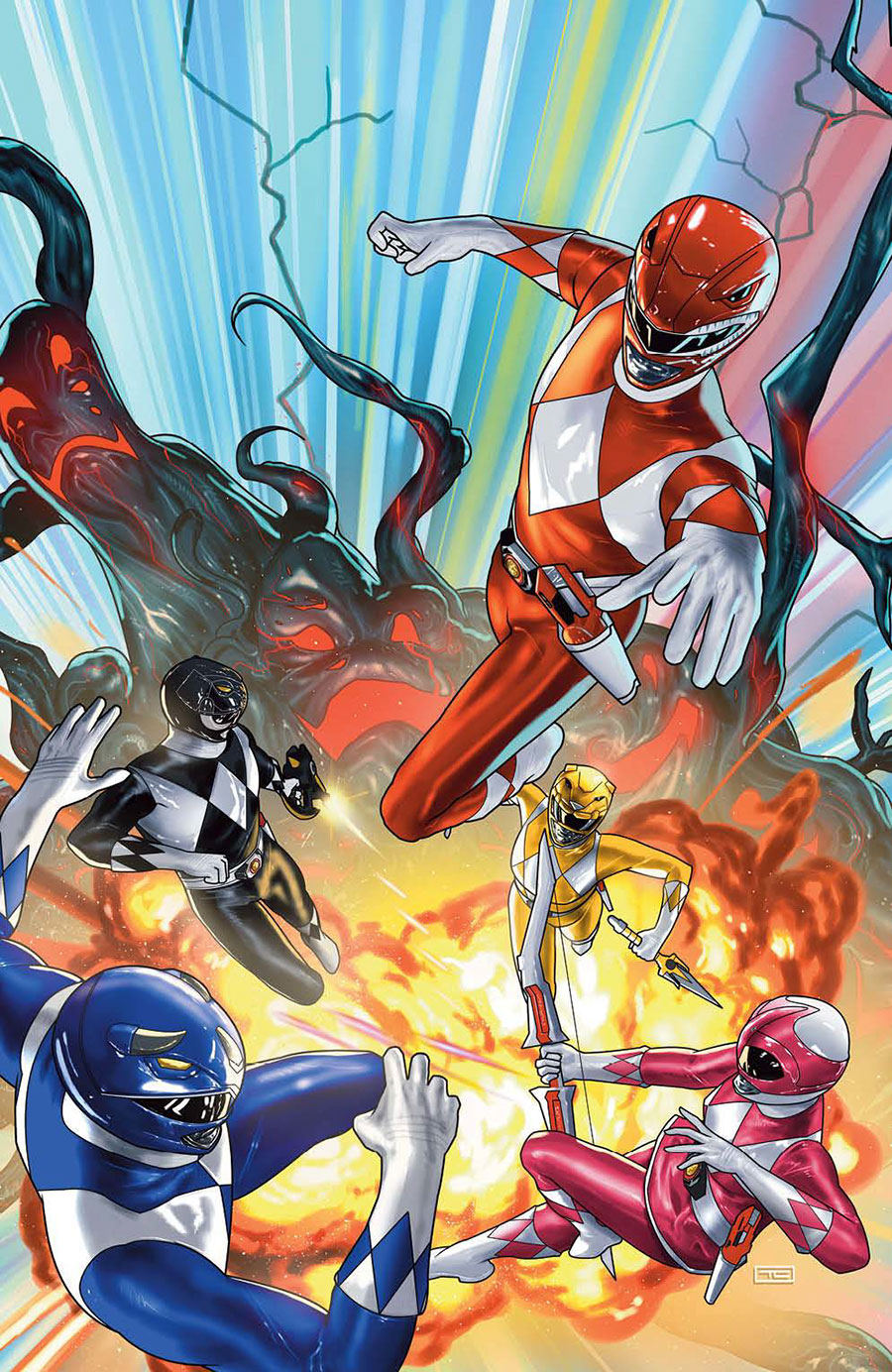 Mighty Morphin Power Rangers (BOOM Studios) #111 Cover F Incentive Taurin Clarke Variant Cover