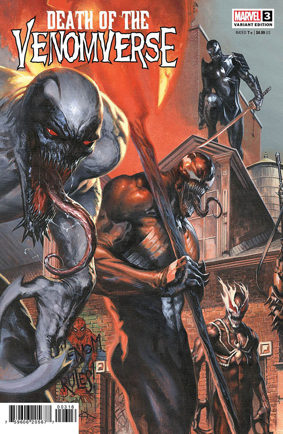 Death Of The Venomverse #3 Cover F Incentive Gabriele Dell Otto Connecting Variant Cover