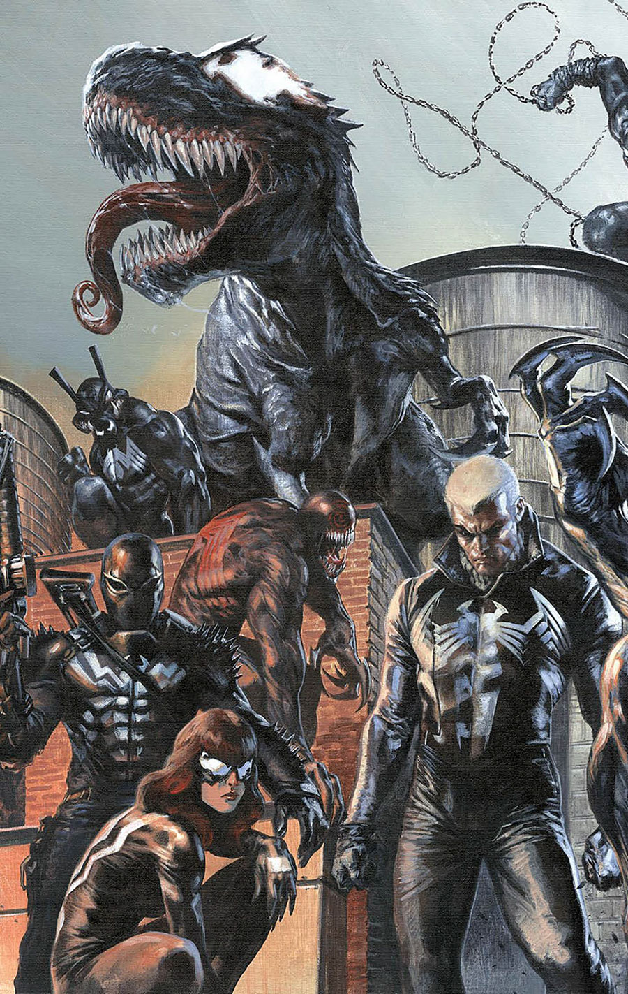 Death Of The Venomverse #4 Cover H Incentive Gabriele Dell Otto Connecting Virgin Variant Cover