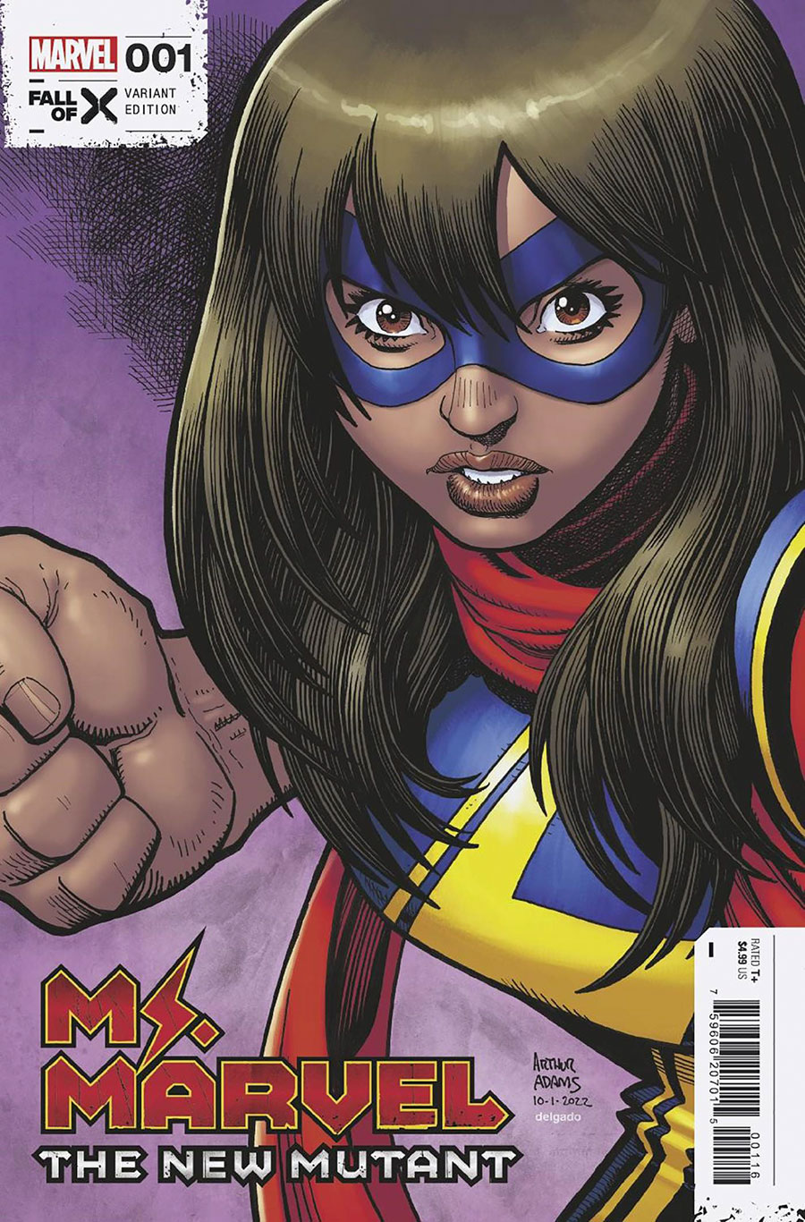Ms Marvel The New Mutant #1 Cover I Incentive Arthur Adams Variant Cover