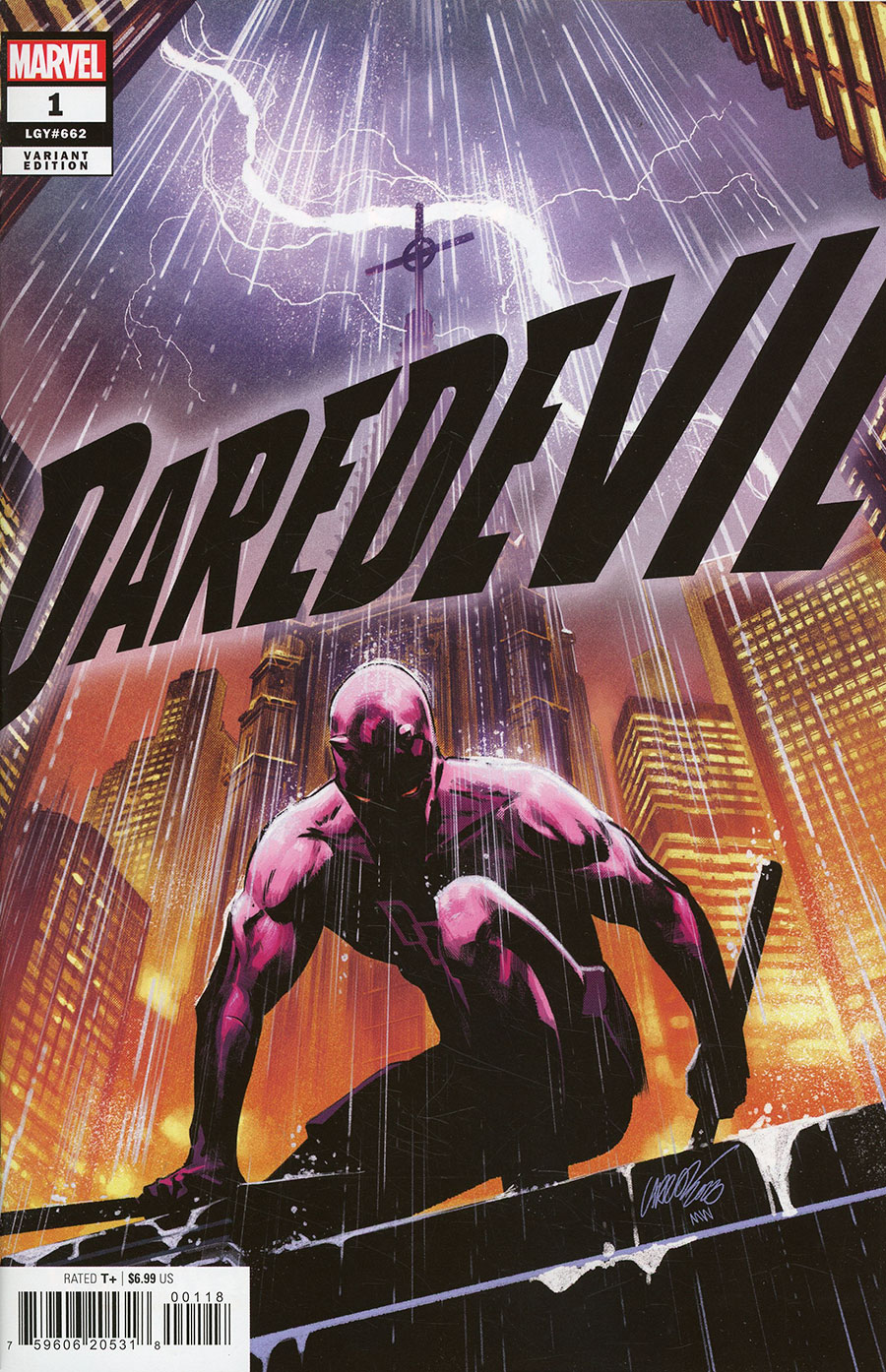 Daredevil Vol 8 #1 Cover H Incentive Pepe Larraz Variant Cover