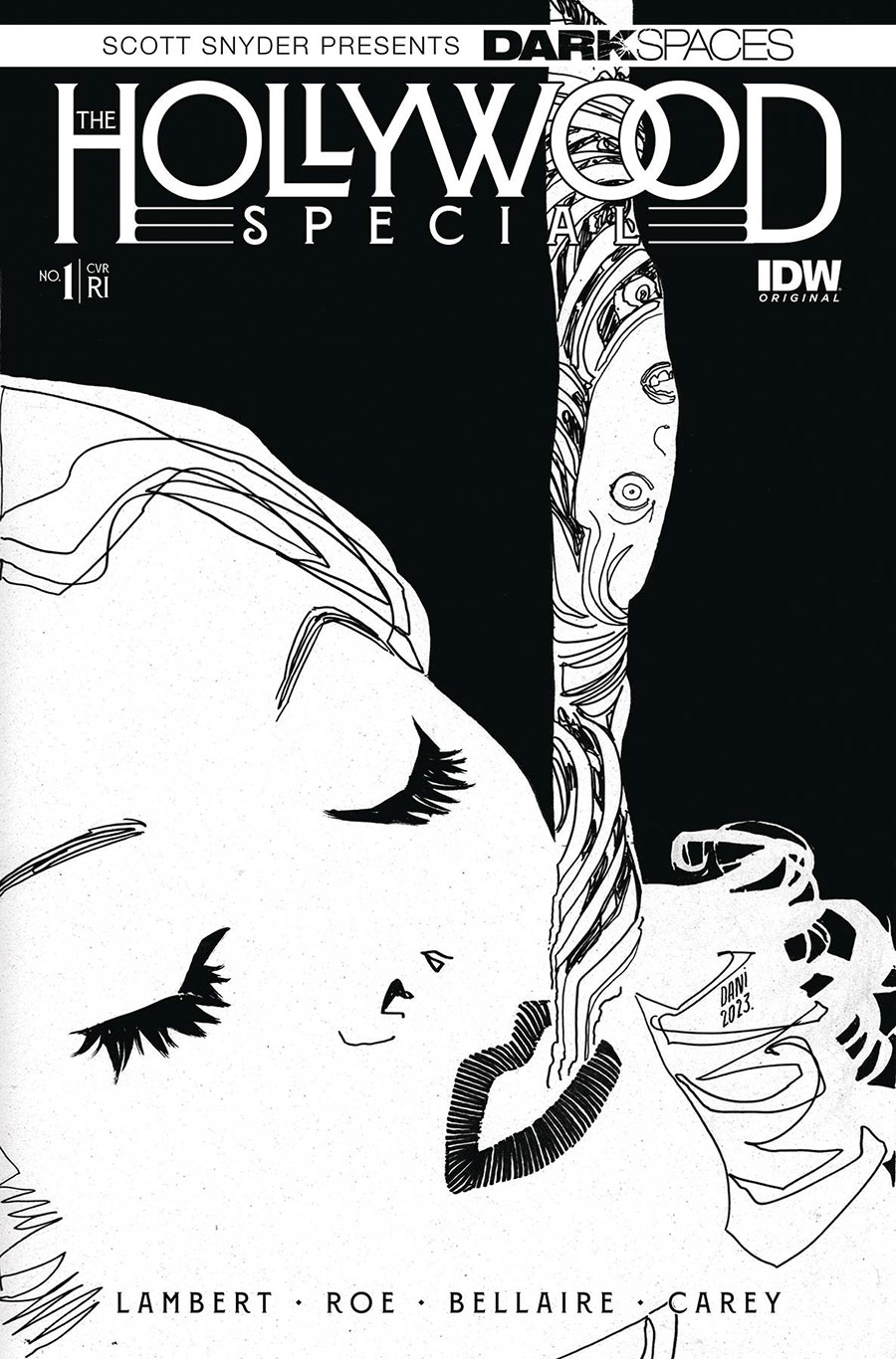 Dark Spaces Hollywood Special #1 Cover D Incentive Dani Black & White Cover
